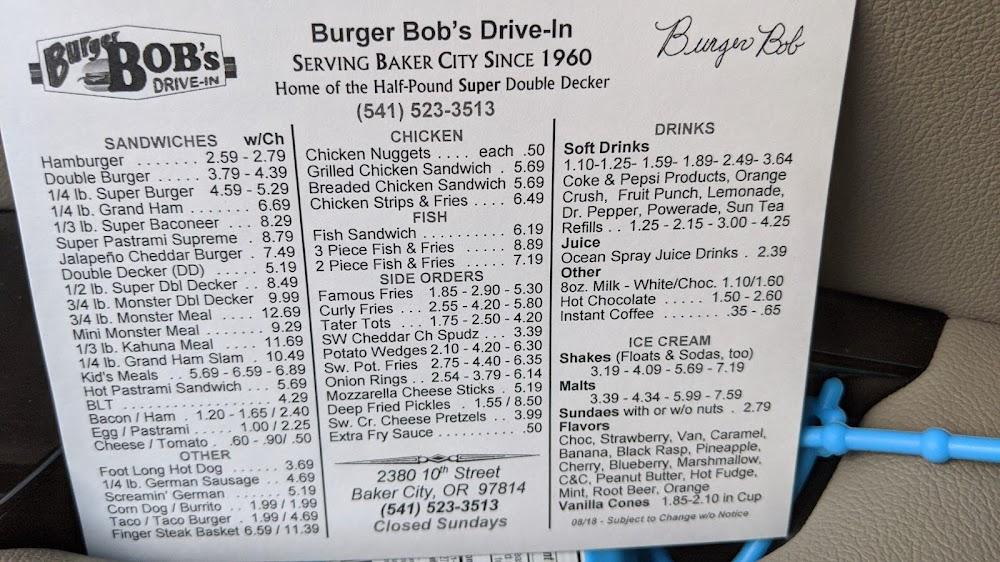 Burger Bob's Drive-In Double Burger